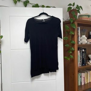 Cheap Monday slow tee with side slits in black